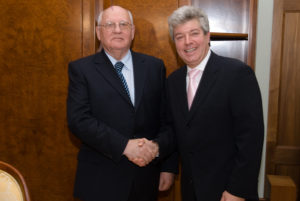 President Gorbachev and Trevor Abrahmsohn